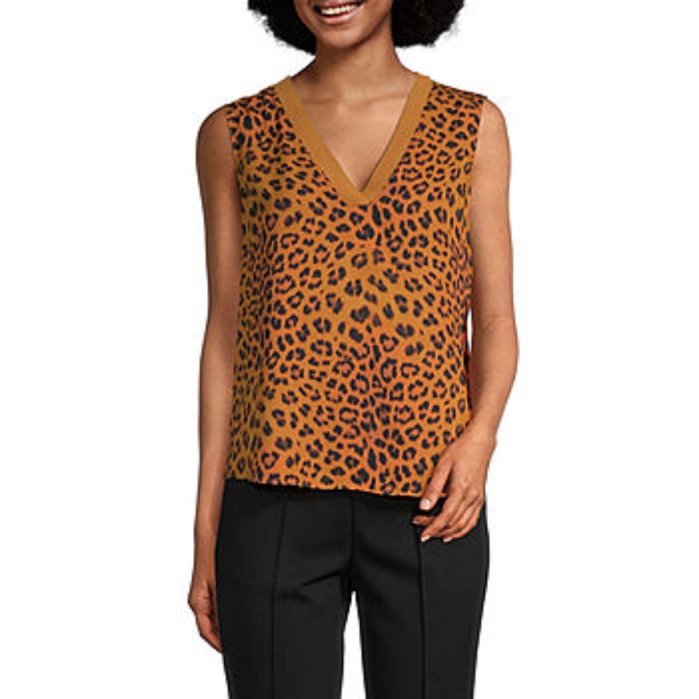 NWT "Worthington" Animal Print Tank Top Woman's Sizes 1X, 2X or 3X